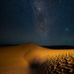 Chris Burkard Instagram - “Deep in the human unconscious is a pervasive need for a logical universe that makes sense. But the universe is always one step beyond logic.” Frank Herbert - Dune I truly respect and find necessary the scientific approach of trying to define and understand different aspects of life… like what causes a delicate and harsh ecosystem like Death Valley to stay in balance or a coral reef to thrive. But I also find that sometimes that desire can be limiting and sometimes narrows my ability to allow the mystical aspect of nature to speak to me. Surprisingly enough, the less I try to listen/find out and more energy I put towards being in the present - I hear more of what the world is saying to me. The desert is one of those places that feels a little more thin between a mystical and the real… somewhere I’ll keep coming back to. This image from a beautiful October night last year shot during an assignment for @natgeo