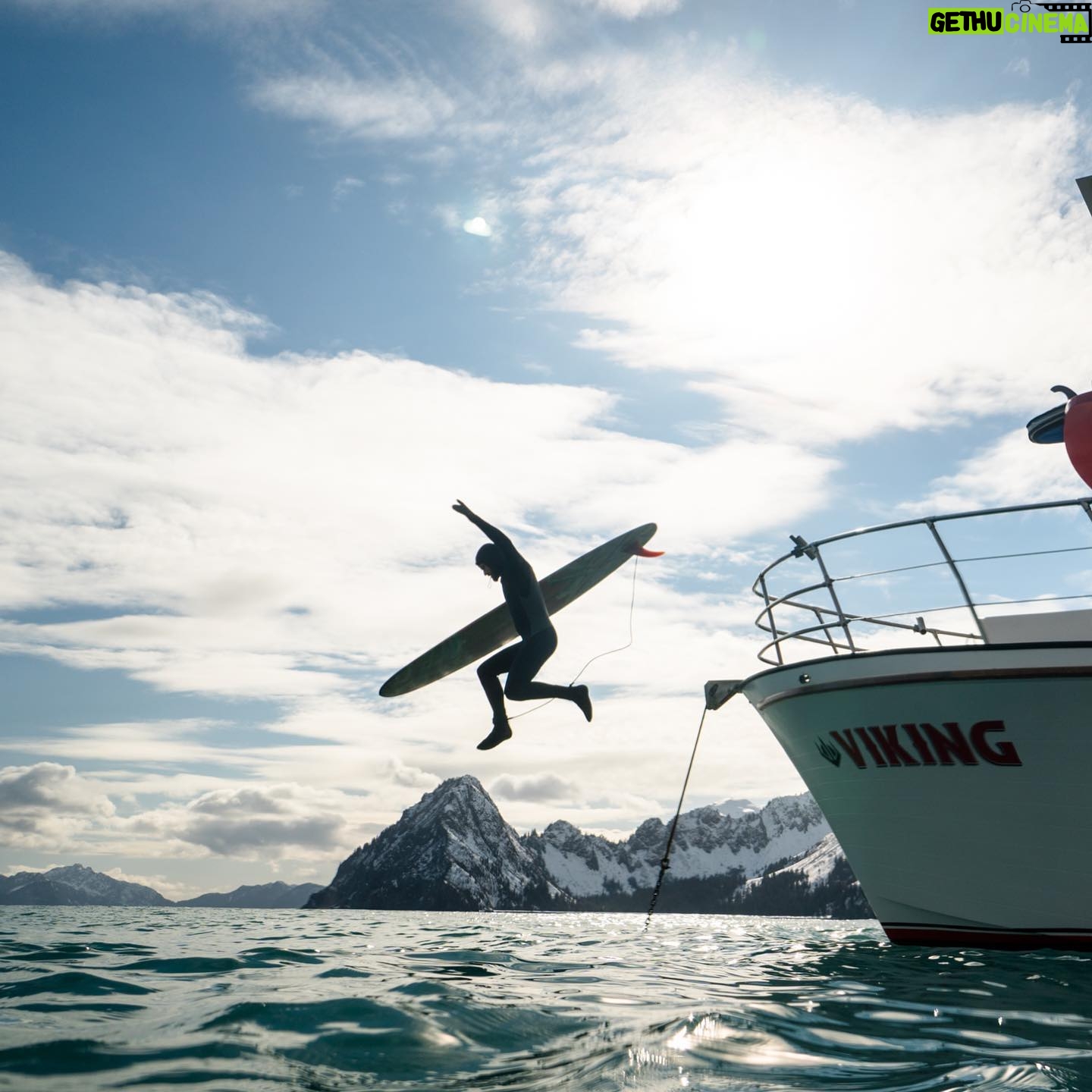 Chris Burkard Instagram - Alaska being roughly 665,000 square miles makes it the largest state in the US and pretty difficult to see it all even in a lifetime… March of 2018 on a catalog shoot for prAna, I decided to take a small crew to hit some of the most scenic locations ranging from the Don Sheldon Mountain hut near Denali to the Turnagain Arm on the Kenai Peninsula. A truly diverse array of wilderness where adventure and lifestyle in tune with nature is inevitable and a perfect time to see the state in peak season… exploring glaciers, ice caves, and eventually coastal territory accessible only by bush plane or small boats & highly dependent on a clear weather window. For the majority the trip, clear skies were in our favor and the swell lined up for perfect surf despite the frigid waters… even a rideable bore tide that locals often surf during large swings @prana
