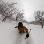 Chris Burkard Instagram – I’m so lucky to have found a place like Japan in my life… Ever since my first trip I have returned every year. In many ways it has offered a reset to my year and a slight distraction from the chaos of life. I’ve chased typhoon swells here, documented every single body of water touching these islands  and made the winter pilgrimage for powder the last 5 winters. 
Every trip leaves me with a renewed spirit and gratitude for this culture, the food and most importantly my dear friends who keep inviting me back. 

Thanks @iwanairesort family for another special season. And for making this wannabe skier feel cool for a moment.

@pocsports 
@66north
