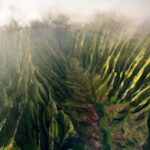 Chris Burkard Instagram – I often talk about the colder regions of the world and am admittedly drawn to them… but to this day, the Napali Coast is still one of the most dramatic and stunning landscapes I’ve had the opportunity to photograph. Some of the steepest, knife edge ridges held together by thriving plant life feels like something you’d only see in Jurassic Park and instantly inspired me to find the aerial perspective during a personal trip with my family in 2018. I shot this video from my iPhone before reels were a thing so I could remember this surreal experience in a little more unfiltered way.