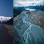 Chris Burkard Instagram – From my expression in the first image you’d think I hate flying but in all reality it’s where I’m happiest… especially if if the doors’ open with an expansive view and cold wind in my face. Here’s a series of some favorites shot in New Zealand during an assignment for Icebreaker in 2018, documenting Mt. Cook and it’s beautiful surrounding valleys. A landscape that encourages time spent away from man-made structures and preferably among blue glaciers & vast mountain ranges