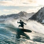 Chris Burkard Instagram - Alaska being roughly 665,000 square miles makes it the largest state in the US and pretty difficult to see it all even in a lifetime… March of 2018 on a catalog shoot for prAna, I decided to take a small crew to hit some of the most scenic locations ranging from the Don Sheldon Mountain hut near Denali to the Turnagain Arm on the Kenai Peninsula. A truly diverse array of wilderness where adventure and lifestyle in tune with nature is inevitable and a perfect time to see the state in peak season… exploring glaciers, ice caves, and eventually coastal territory accessible only by bush plane or small boats & highly dependent on a clear weather window. For the majority the trip, clear skies were in our favor and the swell lined up for perfect surf despite the frigid waters… even a rideable bore tide that locals often surf during large swings @prana