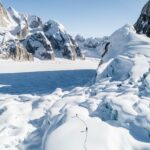 Chris Burkard Instagram - Alaska being roughly 665,000 square miles makes it the largest state in the US and pretty difficult to see it all even in a lifetime… March of 2018 on a catalog shoot for prAna, I decided to take a small crew to hit some of the most scenic locations ranging from the Don Sheldon Mountain hut near Denali to the Turnagain Arm on the Kenai Peninsula. A truly diverse array of wilderness where adventure and lifestyle in tune with nature is inevitable and a perfect time to see the state in peak season… exploring glaciers, ice caves, and eventually coastal territory accessible only by bush plane or small boats & highly dependent on a clear weather window. For the majority the trip, clear skies were in our favor and the swell lined up for perfect surf despite the frigid waters… even a rideable bore tide that locals often surf during large swings @prana