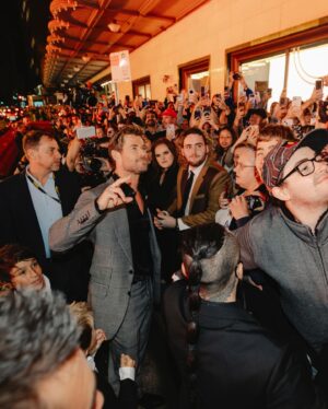 Chris Hemsworth Instagram - Amazing night with friends, family, cast and crew of #Furiosa at the Sydney screening! Massive thank you to all the fans who came out to say hello much love ❤️ @elsapataky @anyataylorjoy @madmaxsaga @tomford @ @luca_vannella @matteo__silvi @samanthamcmillen_stylist @slimecityangels