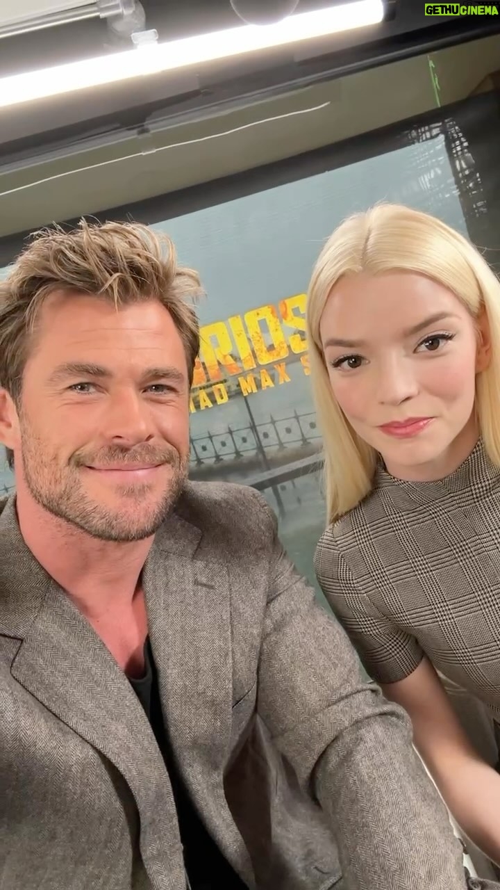 Chris Hemsworth Instagram - #MADMAXFURIOSA Tickets are on sale now! Link in bio. @madmaxsaga @wbpictures @anyataylorjoy