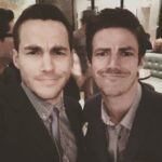 Chris Wood Instagram – Couple-a-goofballs. Elon pride! #CWUpfronts #theFlash #Containment