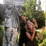 Chris Wood Instagram – Throwback to sculpture impersonations with this goofball. #tbt #thecarriediaries