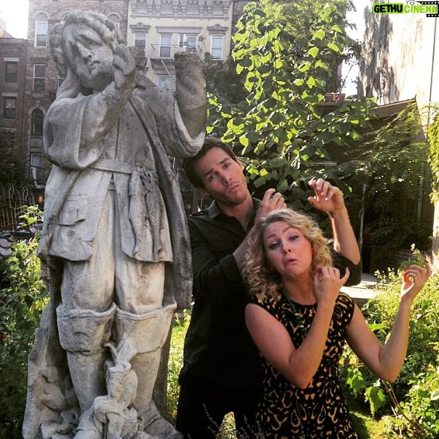 Chris Wood Instagram - Throwback to sculpture impersonations with this goofball. #tbt #thecarriediaries