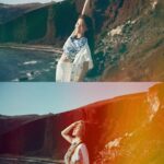 Chrissie Chau Instagram - 💙☁️☀️Red beach #redbeach #redbeachakrotiri #santorini #greece #dubblefilm #dubblefilmjelly Red Beach