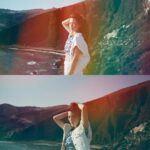 Chrissie Chau Instagram - 💙☁️☀️Red beach #redbeach #redbeachakrotiri #santorini #greece #dubblefilm #dubblefilmjelly Red Beach