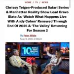 Chrissy Teigen Instagram - get ready for ON SAFARI!!!! 🦁🐘🦒 @huntleyprods @bravotv 🤍