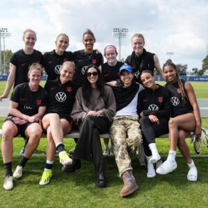 Christen Press Instagram - Always good to see familiar faces 💙