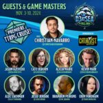 Christian Navarro Instagram - Announcing our first round of D3atSea GMs for our Fall 2024 TTRPG cruise to the Mexican Riviera, hosted by Christian Navarro! We are beyond thrilled to be bringing back some familiar faces and adding some new ones! Our past GMs include Jason Azevedo, Cate Osborn, Alec Lachman, and Jesse Jerdak! Our new GMs on board include Alicia Marie, Kevin Parr, Brandon Perkins, and Erin Fordham (@travelnerding, our apologies!)! If you want to play a tabletop game with one of these GMs, potentially have an NPC pop by played by Christian, enjoy incredible food and drinks, enjoy Swag from Catalyst Game Labs, explore exotic ports along the coast of Mexico, attend exclusive parties and events, AND SO MUCH MORE... then book your cabin now! An epic adventure is calling you! www.d3atsea.com #ttrpg #cruise #tabletop #mexico #dnd #shadowrun #adventure