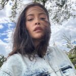 Christian Serratos Instagram – @aknvas forever 🩵 never taking off this jacket.
