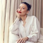 Christian Serratos Instagram – How cute is the Rouge Dior Minaudière Clutch?! So chic and perfect for touch ups on the go. @DiorBeauty @DiorBeautyLovers @Dior #RougeDior