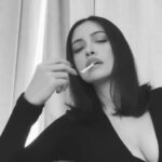 Christian Serratos Instagram – @aknvas forever 🩵 never taking off this jacket.
