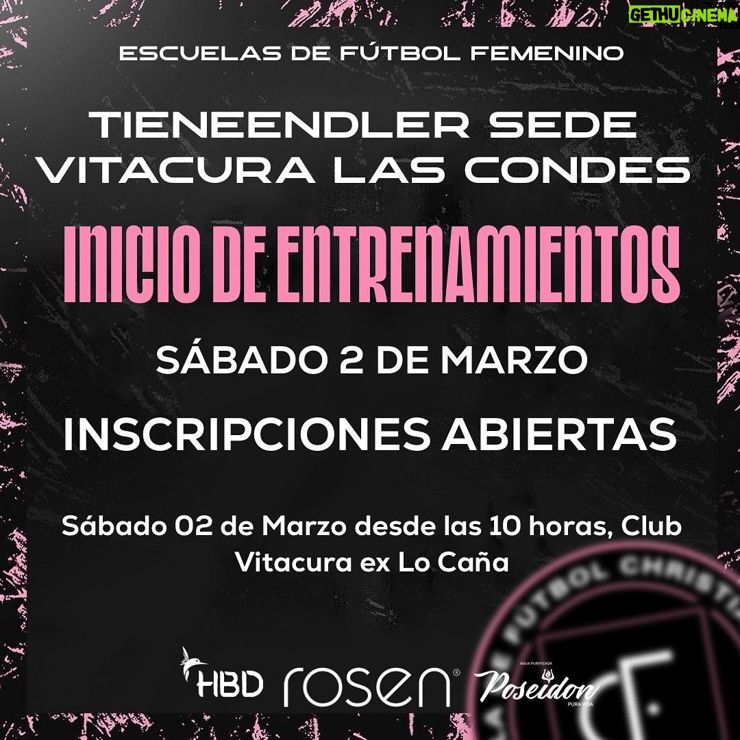 Christiane Endler Instagram - Atención Sede Vitacura / Las Condes 🤩🤩🤩. Este sábado volvemos con todos a nuestras clases⚽️👏🏼👧🏻. 🚨Nuevo Horario, 10:00hrs ⏰ . Misma Ubicación (ex club lo cañas) María escriva de Balaguer 5.000📍. INSCRIPCIONES ABIERTAS ✍🏻.