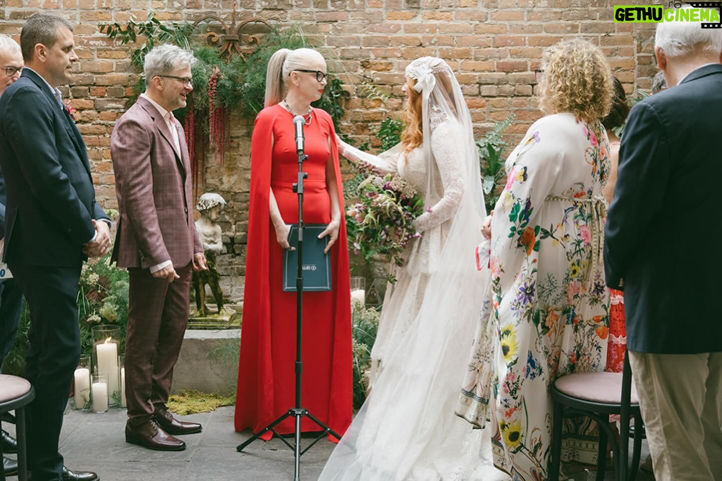 Christina Hendricks Instagram - Thank you @people for your lovely article on our magical wedding. You can see how we are beaming! @katyakatyalondon @napoleonhouseweddings @sharime_kayla @emilysullivanevents @clairepettibone @sberardweddings @steadig @newgroovebrassband @trulyhaute