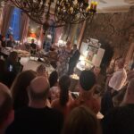 Christina Hendricks Instagram - We started at the unbelievably beautiful property of @soniathouse designed by the exceptional @kenfulk for cocktails and welcoming everyone to New Orleans before we all set out for a little New Orleans French Quarter history with @hottesthelltours . It was especially perfect for those of our friends who were seeing Nola for the first time. Yes, I kept my @csiriano gown on for every second of it! Quite possibly my favorite dress of all time. My father said being at the Soniat House is like being inside my mind🤗