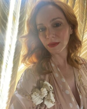 Christina Hendricks Instagram - Peaches and cream for brunch