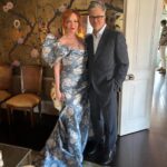 Christina Hendricks Instagram - We started at the unbelievably beautiful property of @soniathouse designed by the exceptional @kenfulk for cocktails and welcoming everyone to New Orleans before we all set out for a little New Orleans French Quarter history with @hottesthelltours . It was especially perfect for those of our friends who were seeing Nola for the first time. Yes, I kept my @csiriano gown on for every second of it! Quite possibly my favorite dress of all time. My father said being at the Soniat House is like being inside my mind🤗