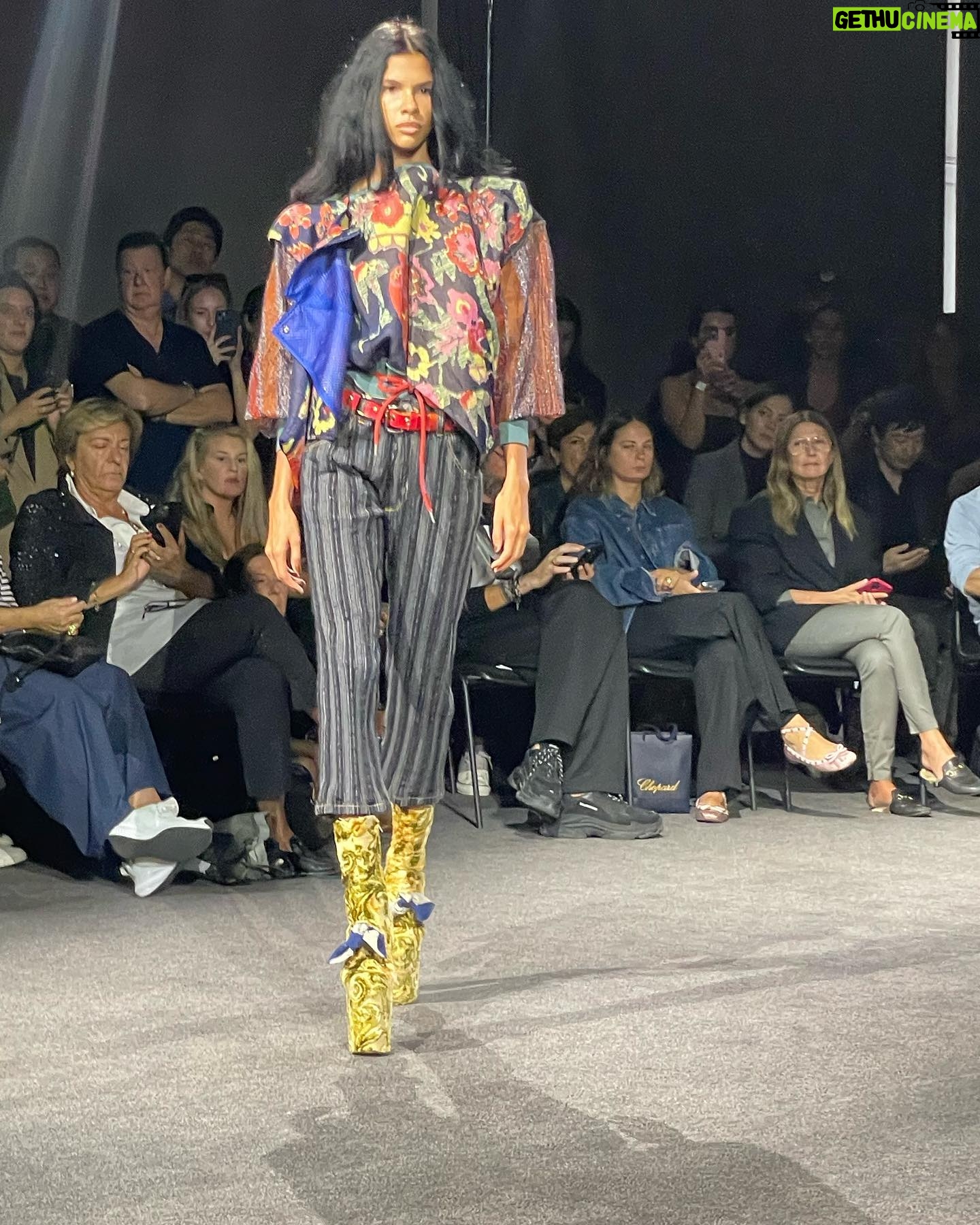 Christina Hendricks Instagram - The Westwood show in Paris was magnificent! Bravo Andreas on another masterful collection @viviennewestwood #parisfashionweek