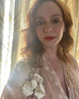 Christina Hendricks Instagram - Peaches and cream for brunch