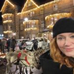 Christina Hendricks Instagram – Merry Christmas from a reindeer parade in the Scottish Highlands 🎄