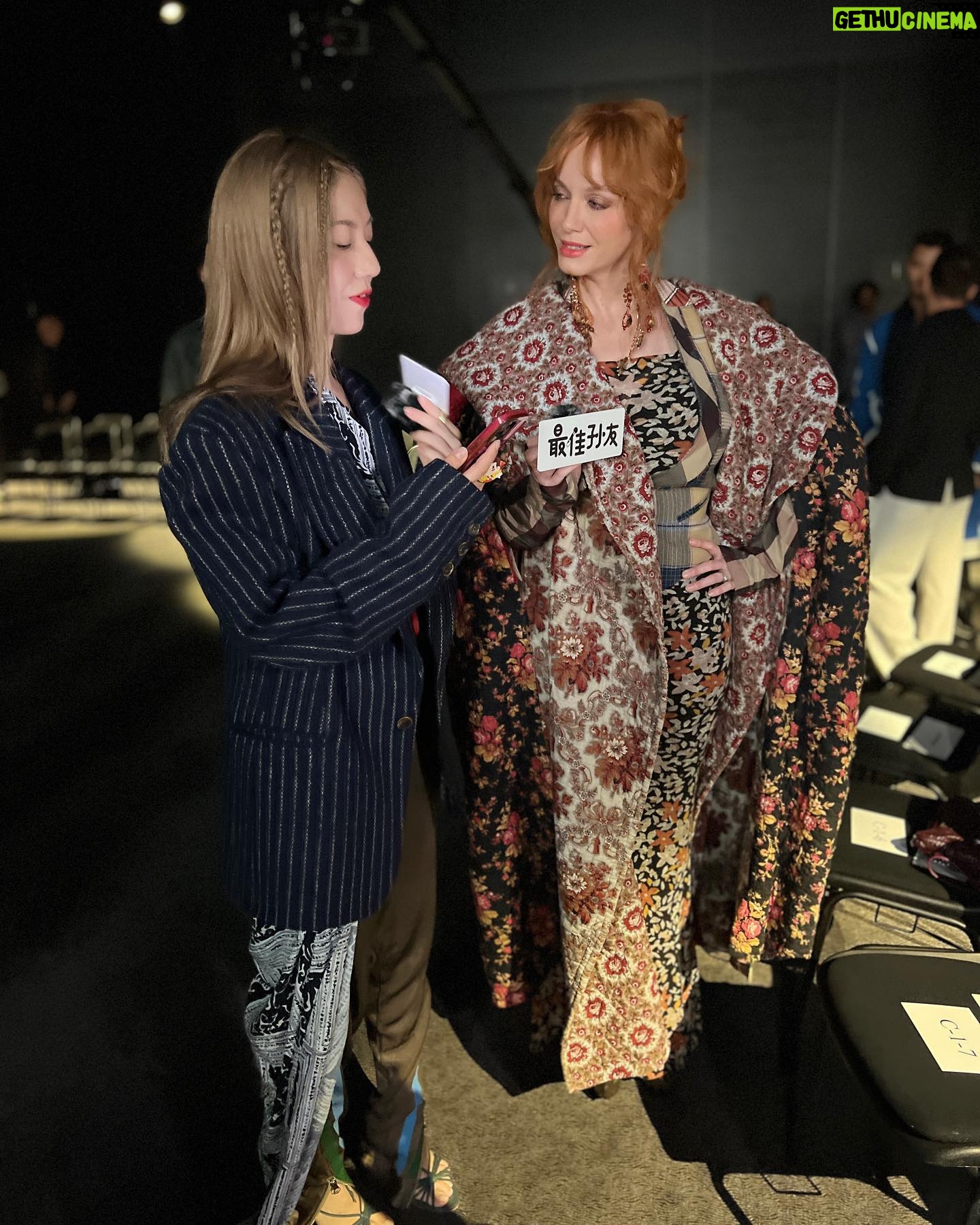 Christina Hendricks Instagram - The Westwood show in Paris was magnificent! Bravo Andreas on another masterful collection @viviennewestwood #parisfashionweek