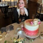 Christina Hendricks Instagram - My beautiful friends threw this gorgeous tea , you know I love a tea, last week to kick off the wedding celebrations. It was such a happy day. A sweet day. Thank you @tamaramello and @lawrensample for everything and each one of you for being there for laughs and tiny tiny little sandwiches! #weddingtea #hightea