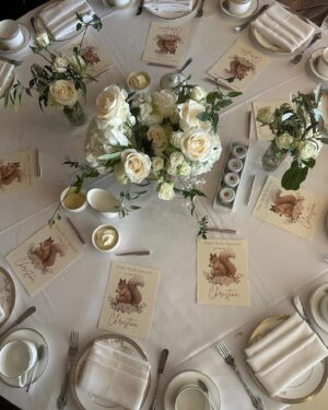 Christina Hendricks Instagram - My beautiful friends threw this gorgeous tea , you know I love a tea, last week to kick off the wedding celebrations. It was such a happy day. A sweet day. Thank you @tamaramello and @lawrensample for everything and each one of you for being there for laughs and tiny tiny little sandwiches! #weddingtea #hightea