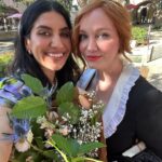 Christina Hendricks Instagram - My beautiful friends threw this gorgeous tea , you know I love a tea, last week to kick off the wedding celebrations. It was such a happy day. A sweet day. Thank you @tamaramello and @lawrensample for everything and each one of you for being there for laughs and tiny tiny little sandwiches! #weddingtea #hightea