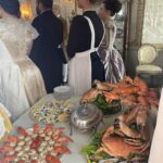 Christina Hendricks Instagram - A little behind the scenes of #buccaneers @appletv #scotland #victorians #edithwharton @immywaterhouse @josietotah @aubribrag @alishaboe @kristine_froseth @guyremmers @simone1kirby @vissey.s @thisadamjames