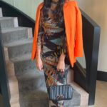 Christine Lampard Instagram - #AD This is me manifesting Spring ✨🙏 Love the sleeve and soft stretch of this dress from @nextofficial ❤️ It can be worn so many ways (from weekdays to weddings!) and this is just five of them! 💁‍♀️ #5waystowear