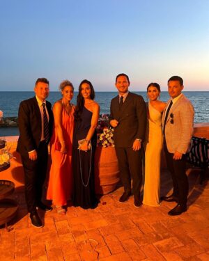 Christine Lampard Instagram - A beautiful wedding in such a beautiful place! Congratulations @sharoncanu @theofficialac3 ❤️