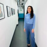 Christine Lampard Instagram - Hello Monday! Lots of post Coronation catch up on today’s @lorraine 👑 Top and trousers from @andotherstories 🩵💙