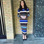 Christine Lampard Instagram - Happy Wednesday! See you in the morning at 9am @lorraine ❤️ dress from @michkeegan @veryuk