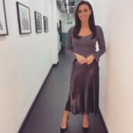 Christine Lampard Instagram - Monday done ✔️ see you tomorrow for some Valentines love on @lorraine ❤️ top from @watthebrand skirt @zara @bronaghwebster @cilerpeksah_hairstylist @helenhandmakeup 😍