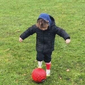 Christine Lampard Instagram - His two passions…football and Spider-Man ⚽️ 🕷️
