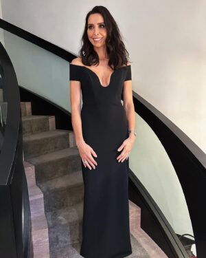 Christine Lampard Instagram - @prideofbritain 🖤 @danniiwhiteman @cilerpeksah_hairstylist @helenhandmakeup ❤️