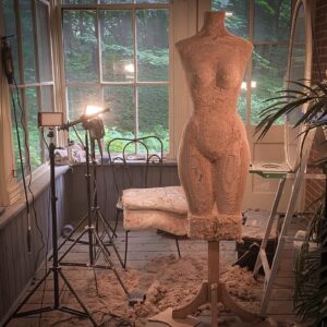 Christine McConnell Instagram - Detail photos of the dress form :D  I made it from recycled shipping boxes 🎉