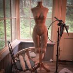 Christine McConnell Instagram - Detail photos of the dress form :D I made it from recycled shipping boxes 🎉