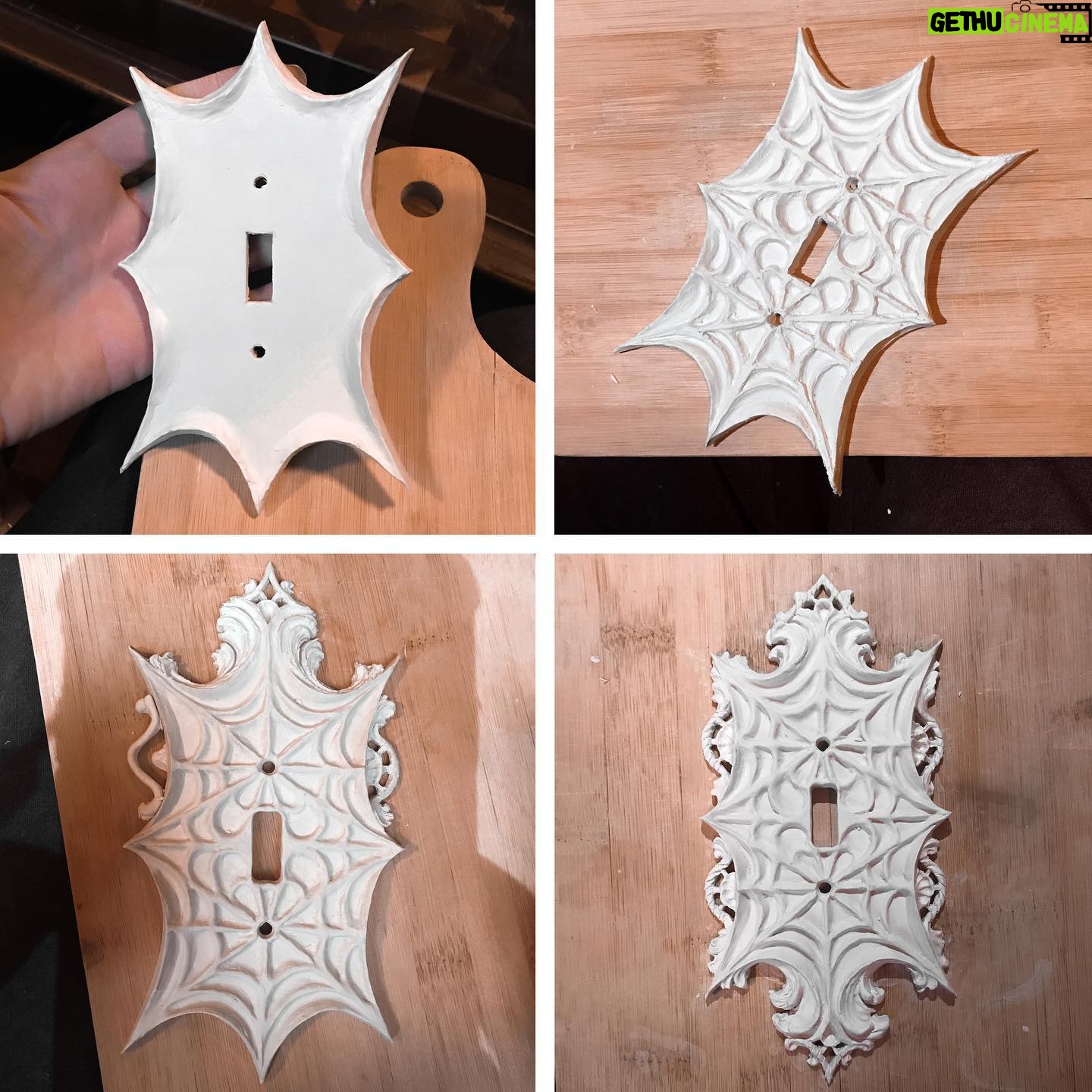 Christine McConnell Instagram - Homemade light switch plates! β¨π‘β¨ Brand new exclusive episode of βFrom the Mind...β just went up on Patreon! In this episode, I show how to make these from scratch! ππ€π