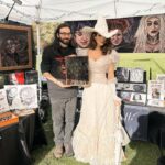 Christine McConnell Instagram – My Mom and I had an amazing Halloween in #Salem this year!
🎉👻🎉
There was so much to see and I even picked up some antique hidden compartment books and a beautifully creepy painting by @maxmartelliart 🧟♂️🕸️