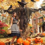 Christine McConnell Instagram - Looking for a date this Halloween? In the latest episode of ‘From the Mind...’ I show how to craft your very own! 🍂☠️🍂 This tall dark and handsome fellow was made from branches, bark, tattered shrouds and clay 🍁🪓🍁 #scarecrow