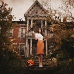 Christine McConnell Instagram - I shot this in front of a decayed old mansion four years ago, when the idea of actually getting to live in one was just a distant dream 🕷🎃🕷