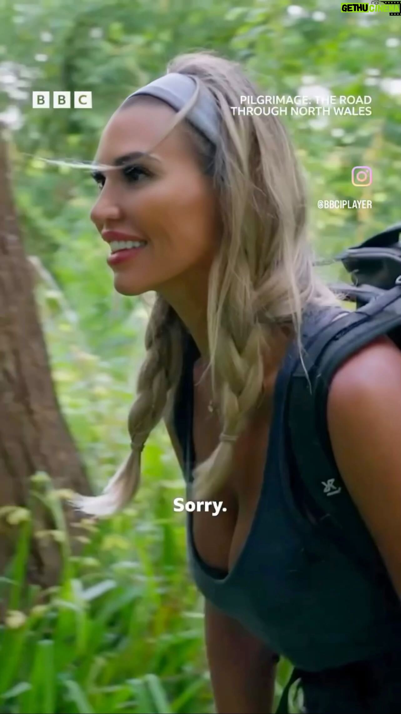 Christine McGuinness Instagram - Those spirits won’t leave me alone! 😅 “They’re entering my body through every orifice” 🫣🤣✨ Missing my hiking buddy @eshaanakbar 🫶 ‘PILGRIMAGE’ continues tonight @bbctwo 9pm @bbc all episodes streaming now on @iplayer 🥾