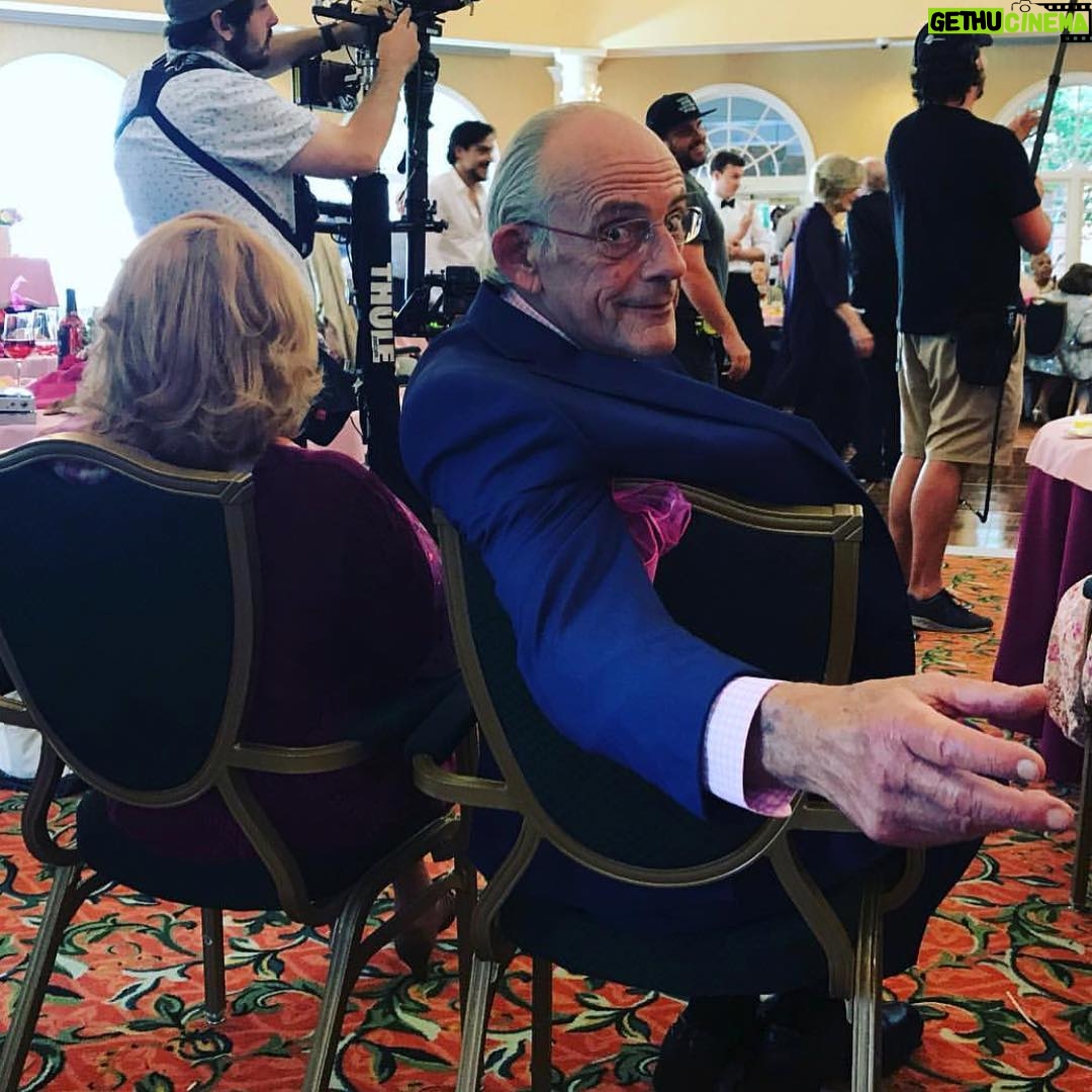Christopher Lloyd Instagram - Lloyd behind the scenes with Ann-Margret. I can assure you...they are up to no good. #lookatthatsuit #photobymom