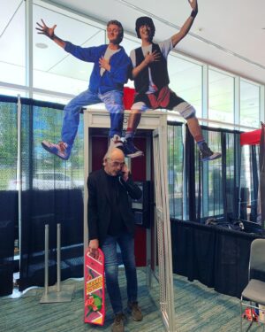 Christopher Lloyd Instagram - Doc Brown taught Bill and Ted everything they know about time travel. Party on and be excellent to everyone! Photo Credit : @jja_iii
