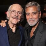 Christopher Lloyd Instagram - George & I after #thetenderbar premiere. It was a joy to be apart of this film. It’s the type of feel-good experience we all need! December 17th on @amazonstudios